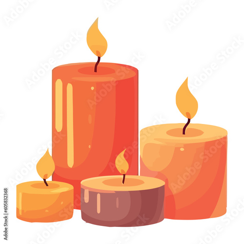 The glowing flame of the candle symbolizes love