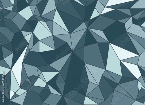 polygonal background of aqua abstract minimalist lines on a navy blue background, technology background