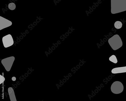 black geometric background, blank space presentation page, graphic design background, powerpoint template, portfolio layout, corporate backdrop