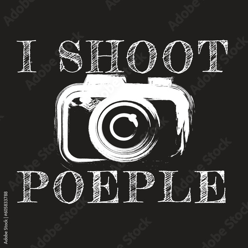 camera i shoot poeple as photographer vector