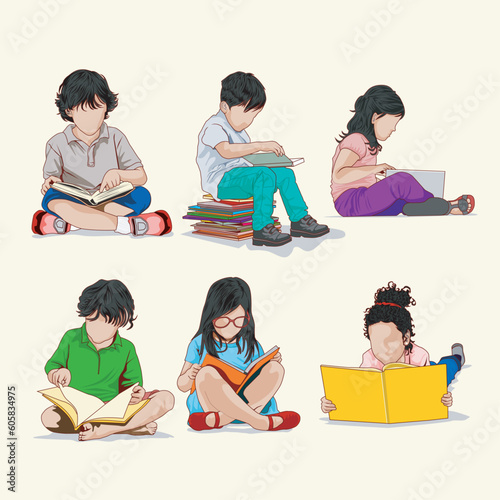 Children love to read and fantasize
