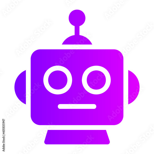 robot gradient icon