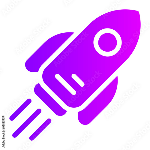 rocket gradient icon
