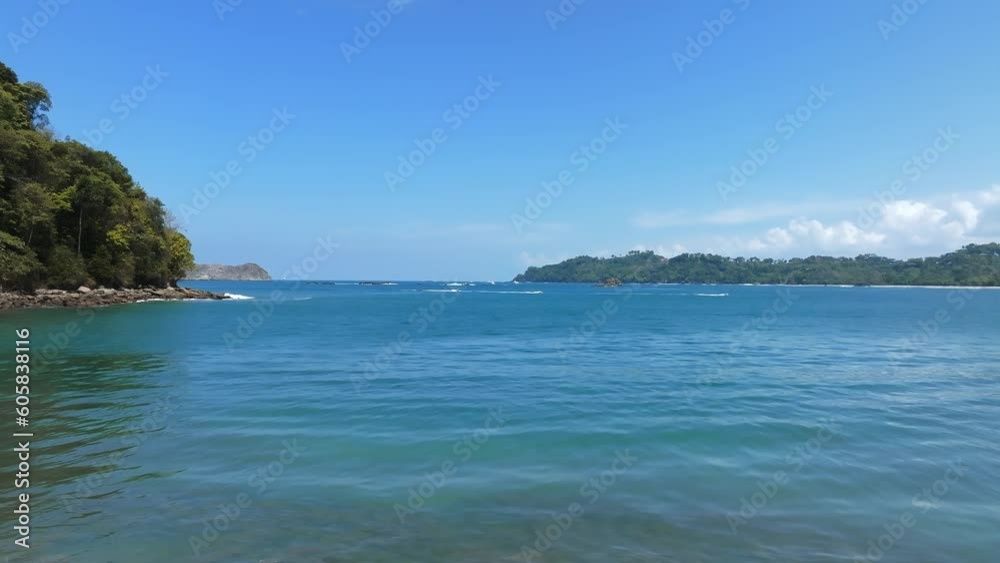 Aerial view of Manuel Antonio National Park in Costa Rica. The best Tourist Attraction and Nature Reserve with lots of Wildlife, Tropical Plants and paradisiacal Beaches on the Pacific Coast. Aerial view of Manuel Antonio National Park in Costa Rica. The best Tourist Attraction and Nature Reserve with lots of Wildlife, Tropical Plants and paradisiacal Beaches on the Pacific Coast.