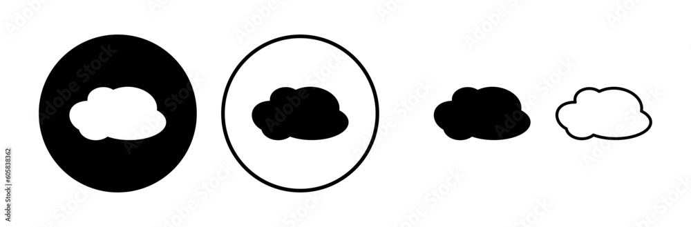 Cloud icon vector. cloud data. cloud services Cloud icon vector. cloud data. cloud services
