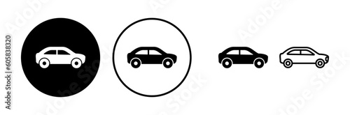 Car icon vector. Car sign. sedan