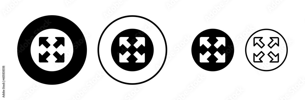 Fullscreen icon vector. expand fullscreen icon Fullscreen icon vector. expand fullscreen icon