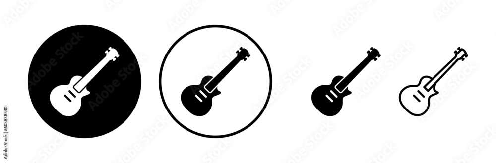 Guitar icon vector. musical instrument sign Guitar icon vector. musical instrument sign