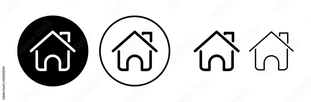 Home icon vector. House vector icon Home icon vector. House vector icon