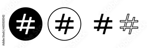Hashtag icon vector. hashtag simbols