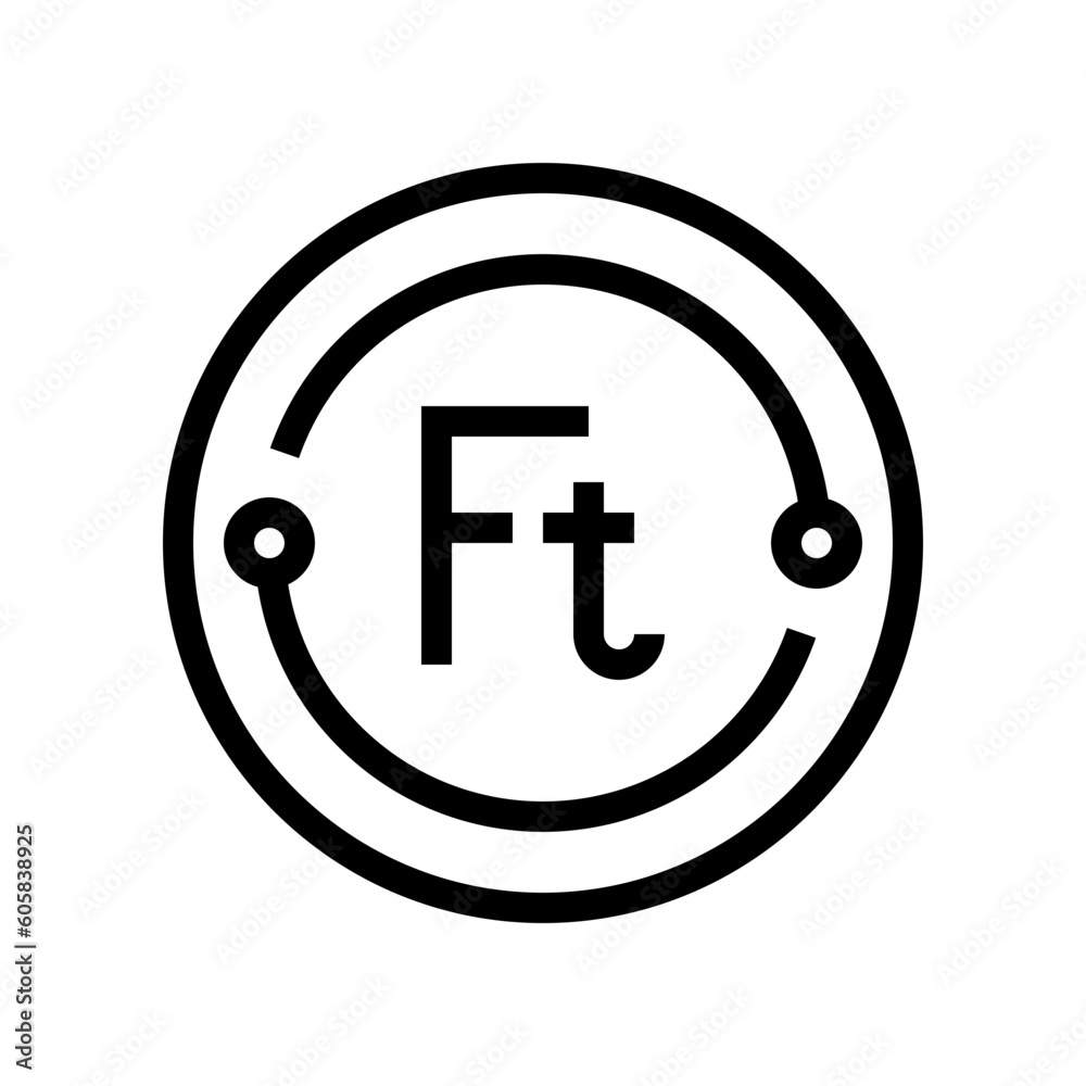 forint line icon forint line icon