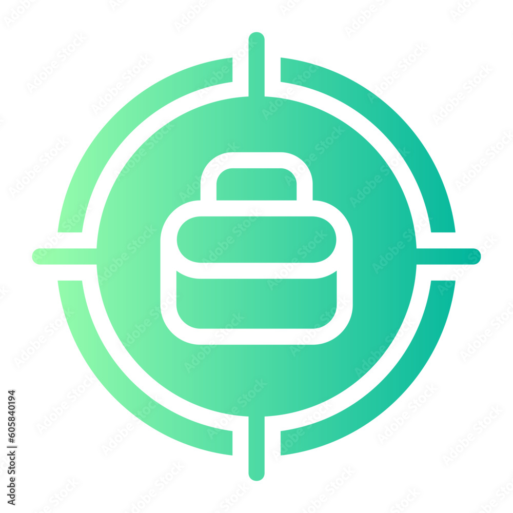 target gradient icon target gradient icon