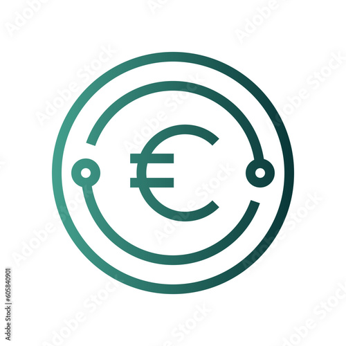 euro gradient icon