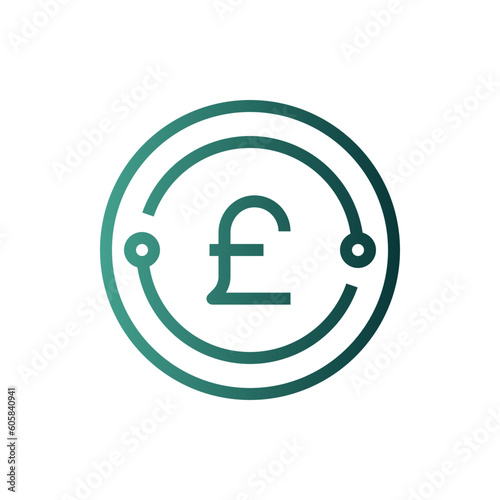 pound gradient icon
