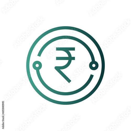 rupee gradient icon