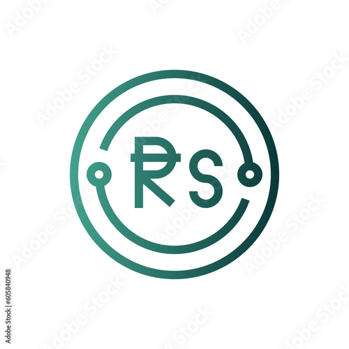 rupee gradient icon