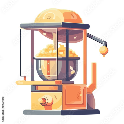 carnival pop corn machine icon