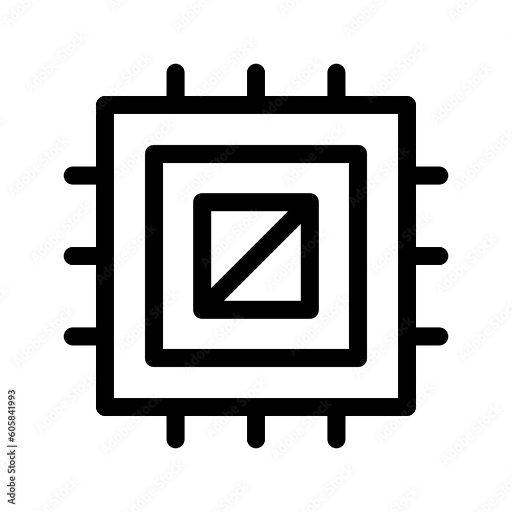 Chip Icon Vector Symbol Design Illustration Chip Icon Vector Symbol Design Illustration