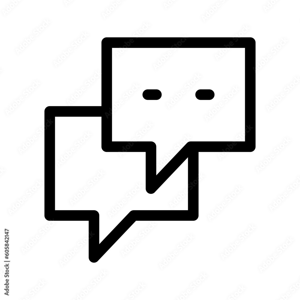 Chat Icon Vector Symbol Design Illustration Chat Icon Vector Symbol Design Illustration