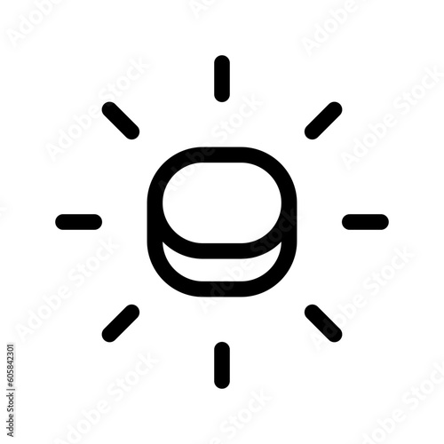Sun Icon Vector Symbol Design Illustration