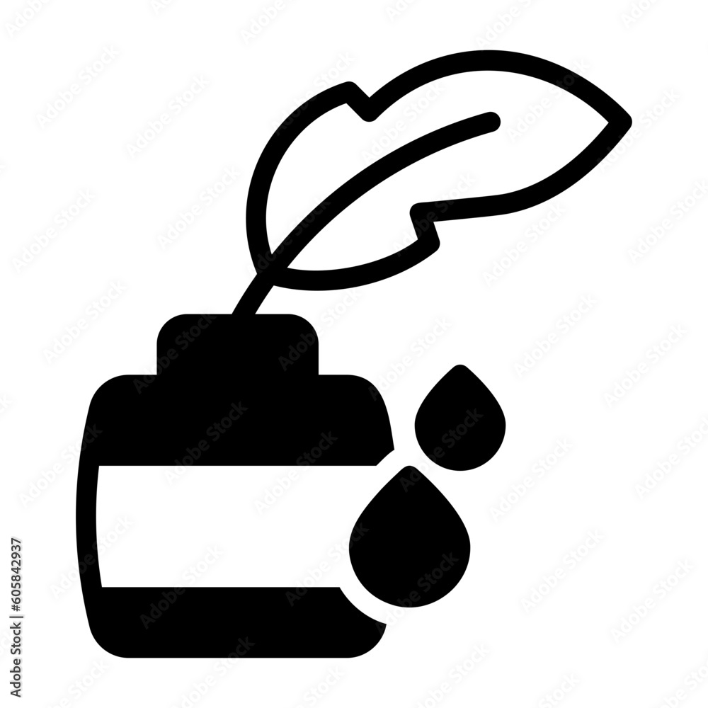 ink black glyph icon ink black glyph icon