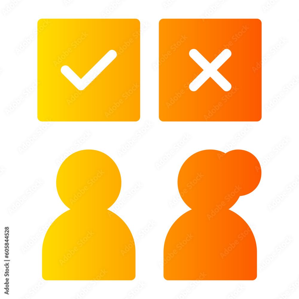 decision gradient icon