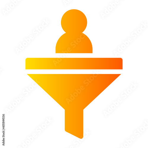 funnel gradient icon