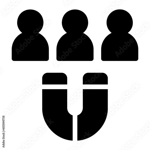 attract glyph icon