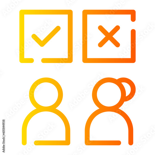 decision gradient icon