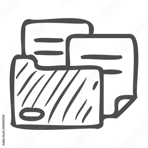 document handdrawn icon
