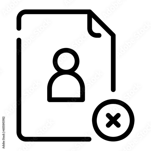 discard line icon