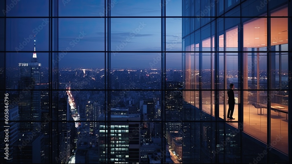 Obraz premium Portrait a beautiful building AI Generative