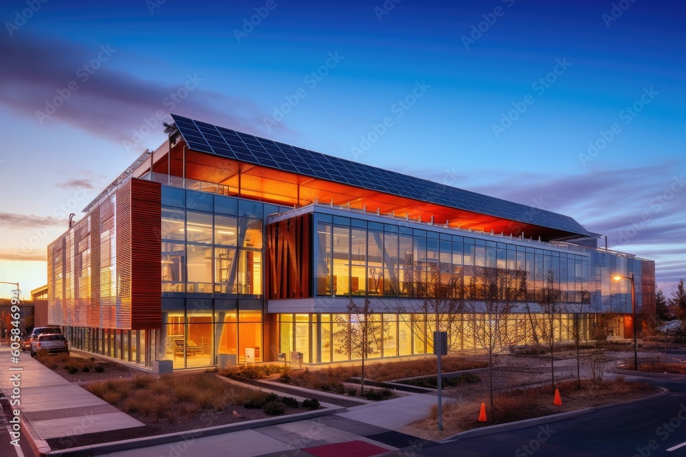 t beautiful futuristic building AI Generative t beautiful futuristic building AI Generative