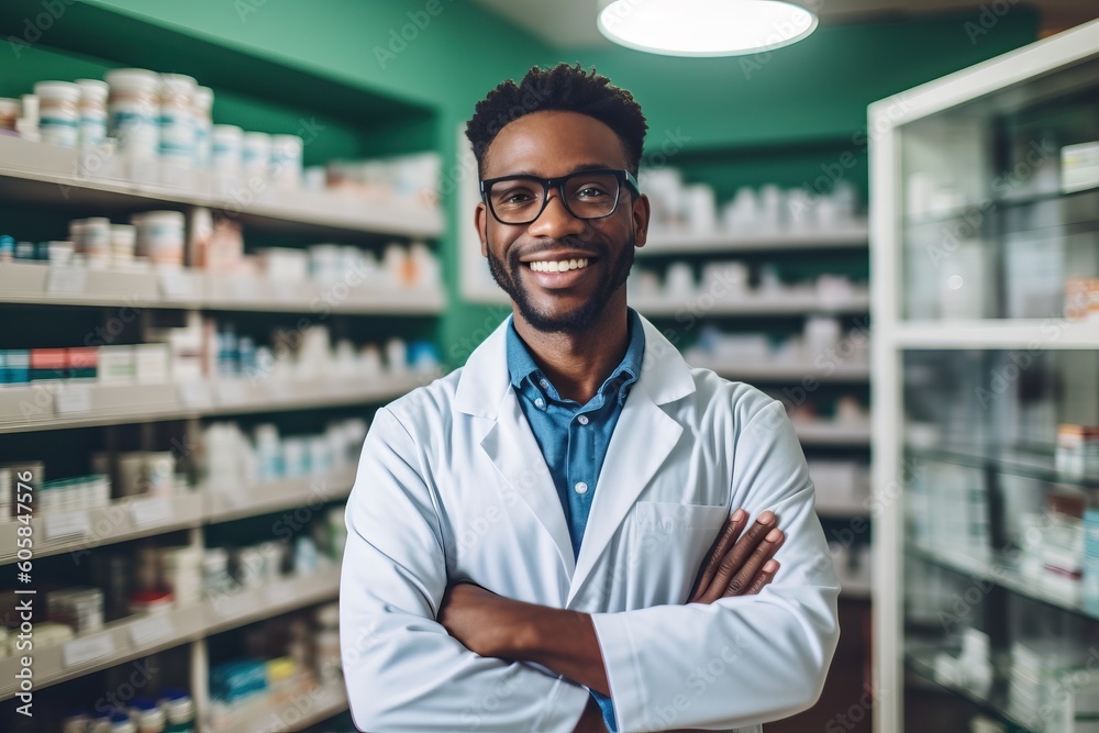 Portrait medical officer smiling confident AI Generative Portrait medical officer smiling confident AI Generative