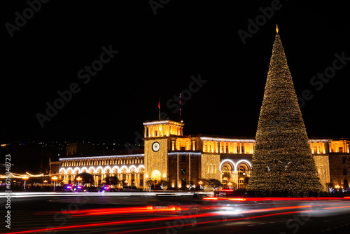 New Year tree in the Yerevan Republic square