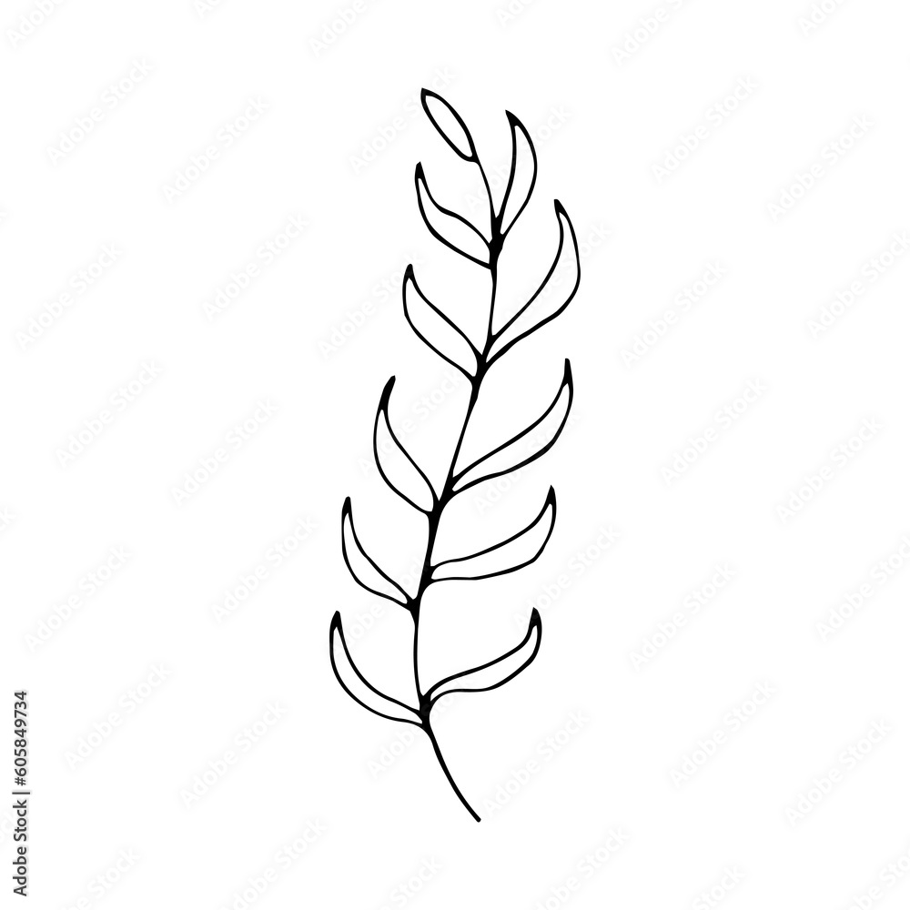 simple leaf ornament