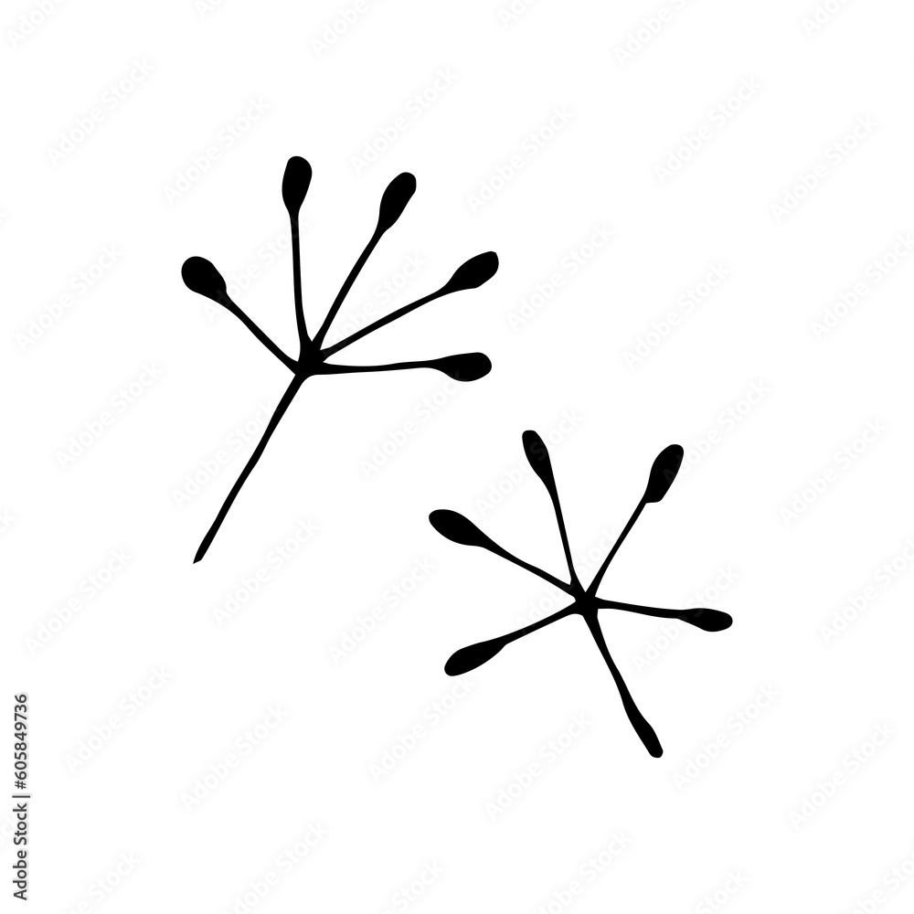 simple flower hand drawn element simple flower hand drawn element