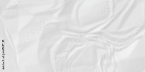 White crumpled paper texture crush paper so that it becomes creased and wrinkled. Old white crumpled paper sheet background texture	
