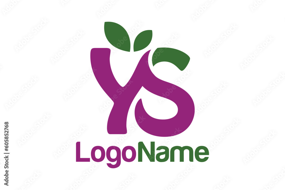 Letter YS and leaf concept. Very suitable for symbol, logo, company name, brand name, personal name, icon and many more. Letter YS and leaf concept. Very suitable for symbol, logo, company name, brand name, personal name, icon and many more.
