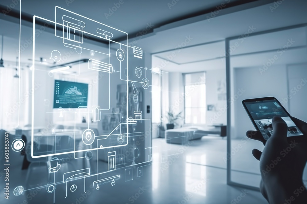 Modern smart home management systems use augmented reality, Smart ...