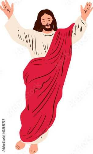 Ascension of Jesus Illustration