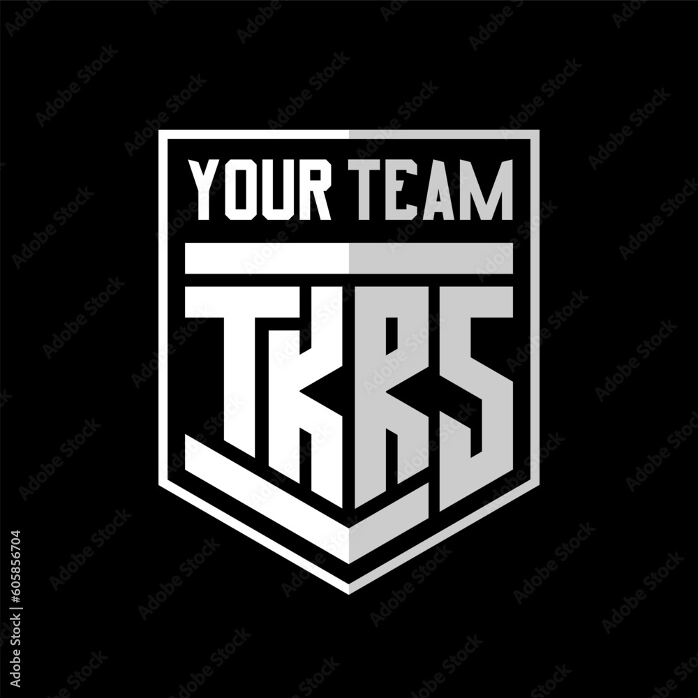 Obraz premium TKRS Letter hexagonal logo for team