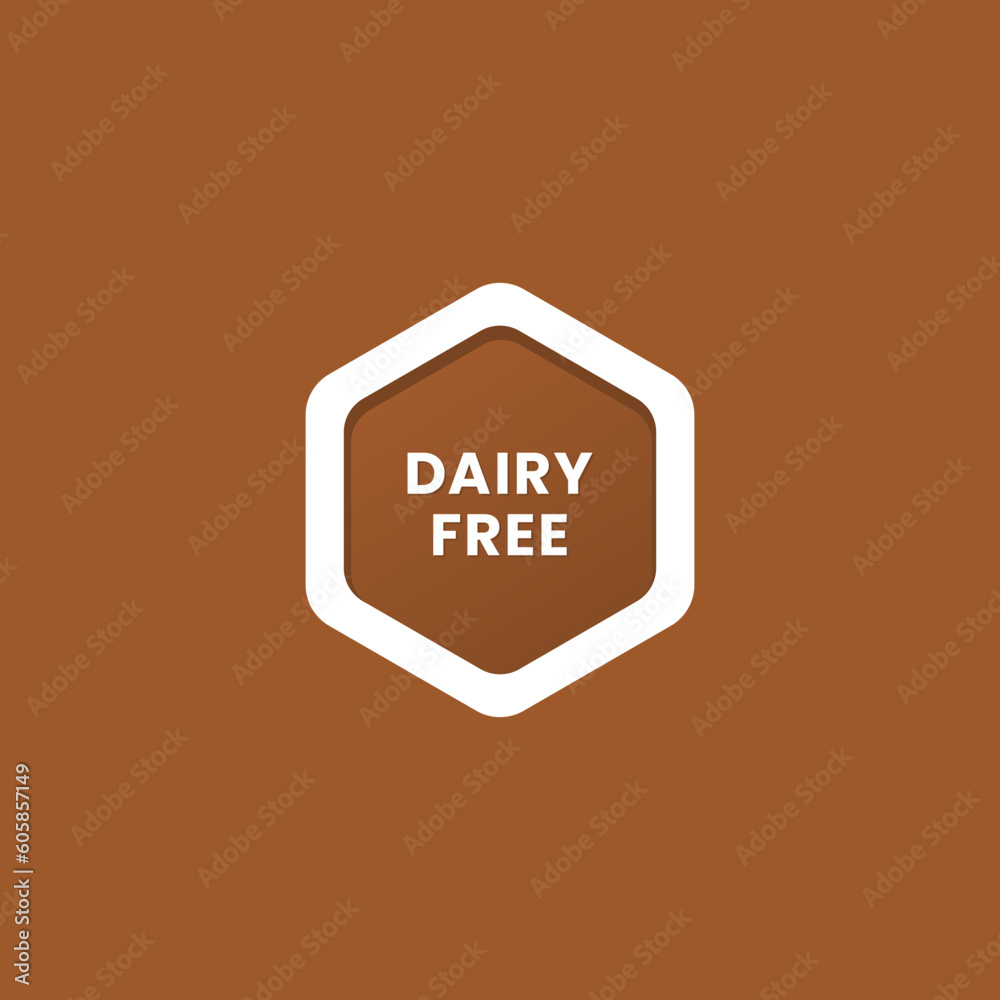Dairy free label or Dairy free sign vector isolated in flat style. Best Dairy free label vector for product packaging design element. Dairy free sign for packaging design element. Dairy free label or Dairy free sign vector isolated in flat style. Best Dairy free label vector for product packaging design element. Dairy free sign for packaging design element.