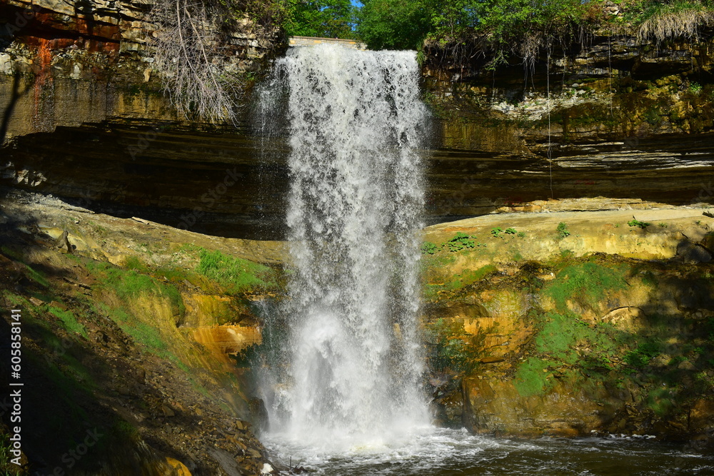 Minnehaha Waterfalls in Minneapolis, Minnesota