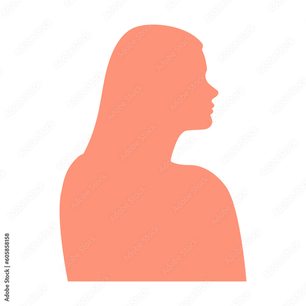 Woman portrait isolated