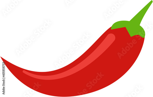 chili illustration icon. vector format file