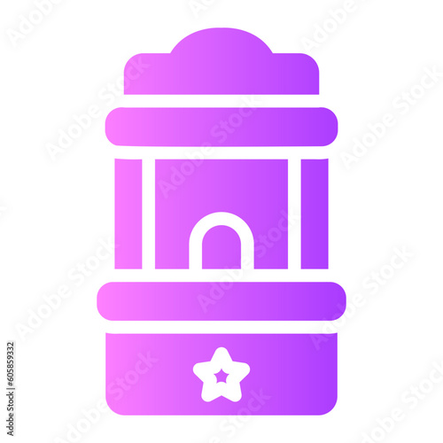 ticket booth Gradient icon