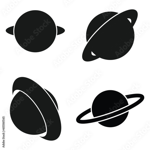 planet icon vector