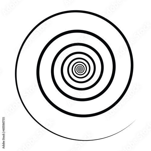 hypnotist circle icon vector i