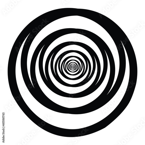 hypnotist circle icon vector i